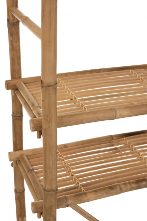 Biblioteca Bamboo, Fibre naturale, Maro, 160x40x195 cm [6]