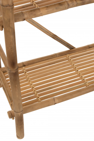 Biblioteca Bamboo, Fibre naturale, Maro, 160x40x195 cm [5]