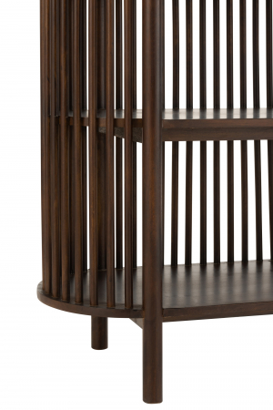 Biblioteca Conie, Lemn, Maro, 88x40x190 cm [4]