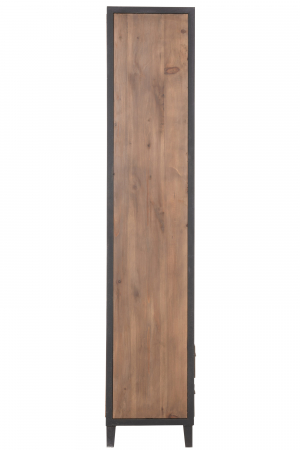 Biblioteca, Lemn, Natural, 165x40x216 cm [2]