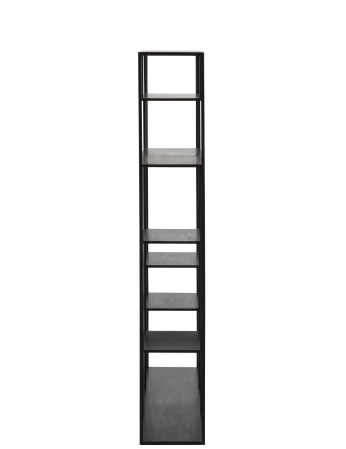 Biblioteca, Metal/Fier, Negru, 110x25x150.5 cm [2]