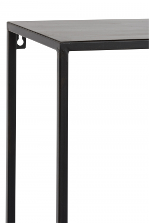 Biblioteca, Metal/Fier, Negru, 110x25x150.5 cm [3]