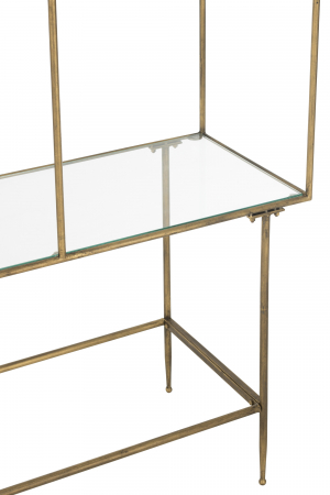 Biblioteca Shelves, Metal, Auriu, 100x40x200 cm [4]