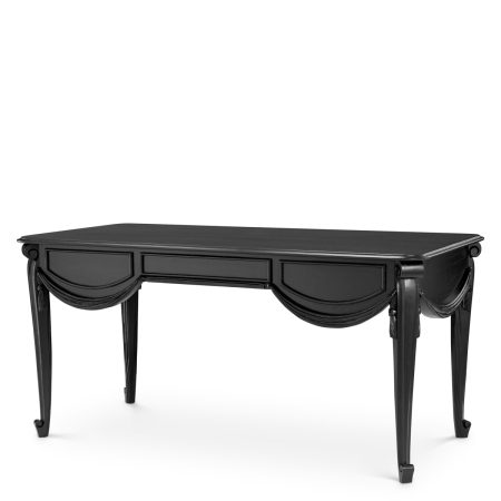 Birou Zafiro clasic negru |W. 160 | D. 88 | H. 77 cm [1]