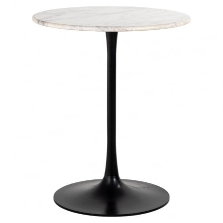 Masute - Masa bistro Carlten, alb 65Ø (negru/alb)