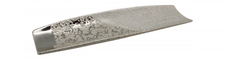SALE % - Bol decorativ Grace, ceramica, argintiu, 38x11.5x3 cm