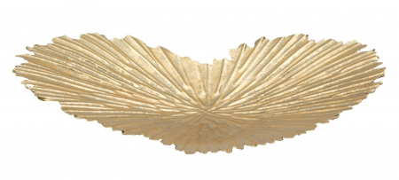 Accesorii - Bol decorativ Heart, fier, auriu, 29X5X25  cm