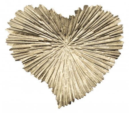 Bol decorativ Heart, fier, auriu, 29X5X25  cm [2]