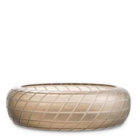 Bol din sticla Tarano mat culoare nisip |Ø 40 | H. 11 cm  [4]