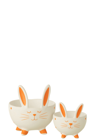 Bol, Iepure Portocaliu Ceramica L [2]