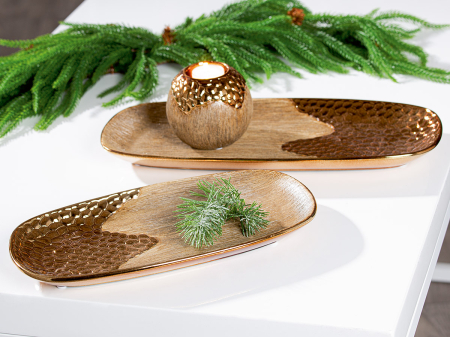 Bol, „Lausanne”, Ceramica, maro, culoare bronz, PU 3, L. 18 cm, latime 34 cm, inaltime 3 cm [1]