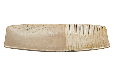 CRACIUN - Bol, „Milo”, Ceramica, auriu, PU 2, L. 14 cm, l. 33 cm, H 3,5 cm