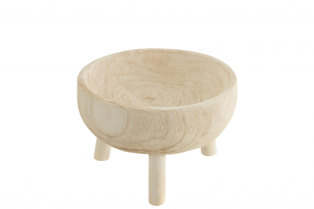 DINING - Bol Paulownia , Lemn, Natur, 27.5x27x18 cm