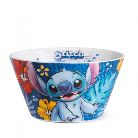 SALE % - Bol, Stitch, Porțelan, albastru, PU 4, H. 7 cm, D. 13,5 cm