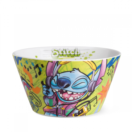 SALE % - Bol, Stitch, Porțelan, verde, PU 4, H. 7 cm, D. 13,5 cm
