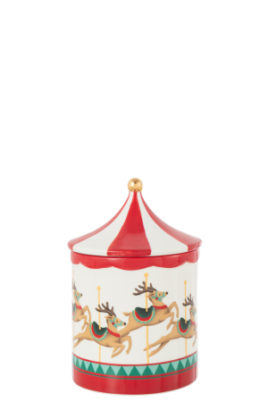 Borcan decorativ, carusel, multicolor [1]