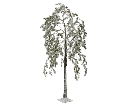 Brad artificial, Rasina, maro, verde, alb, PU 1, H 150 cm, A. 70 cm [1]