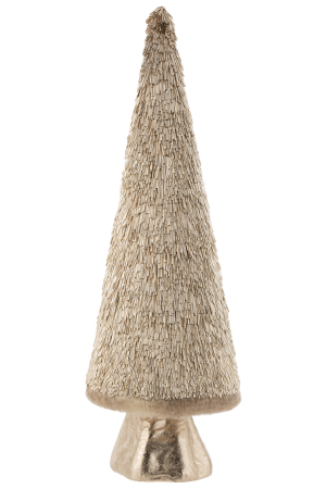 Coronite si Brazi - Brad Craciun, Plastic , Auriu, 24.5x24.5x80 cm
