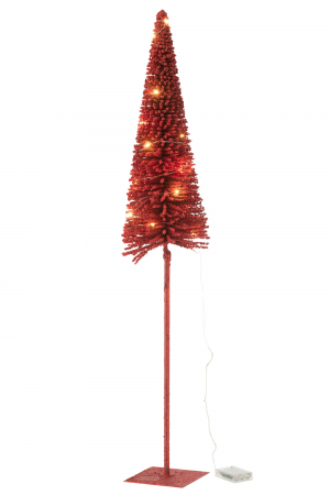 Coronite si Brazi - Brad Led/Baterie Rosu L