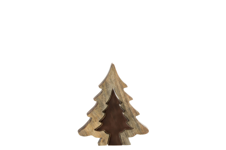 Coronite si Brazi - Brad Puzzle, Lemn /Natur S