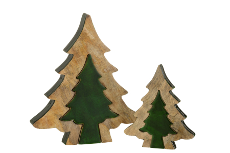 Brad Puzzle, Lemn Verde/Natur L [2]