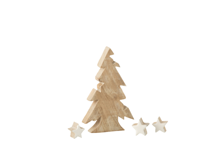 Bradut, Lemn, Alb, 12x3x20 [1]