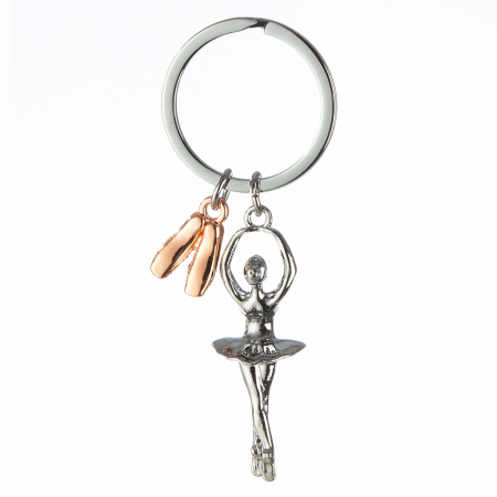 Breloc, Balerina, Balerina, Metal, argintiu, PU 12, L. 3,5 cm, H. 9 cm [1]