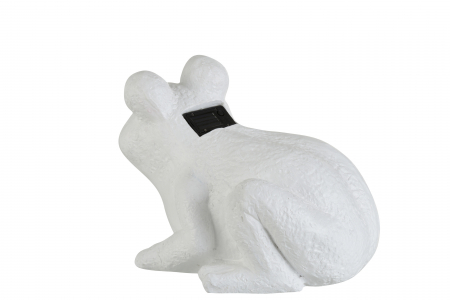 Decoratiune Broasca, Compozit, Alb, 37x31.5x29.5 cm [1]