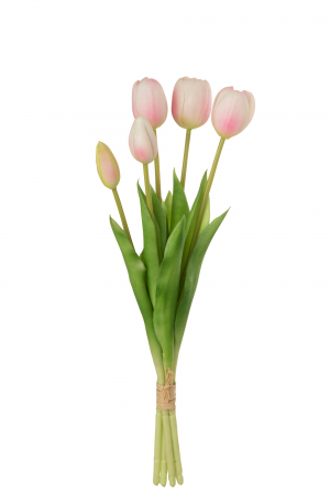Lichidare stoc - Buchet plante artificiale, Material sintetic, Roz, 10x7x40
