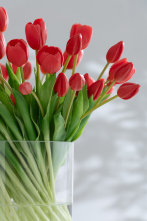 Buchet plante artificiale, Material sintetic, Roz, 16.5x10x45.5 [2]