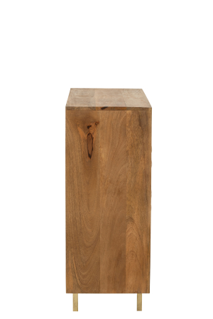 Bufet, Nino, Metal/Lemn Mango Natur/Auriu [2]