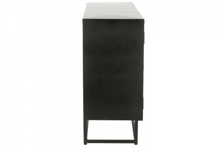 Bufet, Shanil, Lemn/Metal, Negru, 120 cm [3]