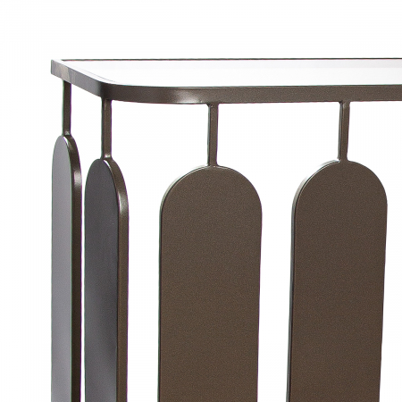 Consola, Zulu, Metal, antracit, PU 1, L. 32 cm, L. 120 cm, H. 80,5 cm [1]