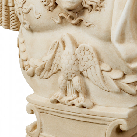 Bust din marmură Iulius Caesar aspect antic, Dims: L. 50.5 | W. 27 | H. 69.5  (CM) [5]