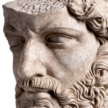 Bust din marmură Lucius Verus aspect antic, Dims: W. 23.5 | D. 30 | H. 58  (CM) [5]