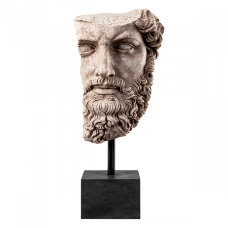 Bust din marmură Lucius Verus aspect antic, Dims: W. 23.5 | D. 30 | H. 58  (CM) [2]