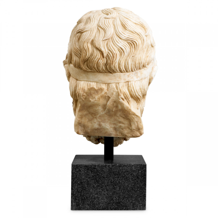 Bust Hermes cu aspect antic din marmură, Dims: L. 25 | W. 28 | H. 49.5  (CM) [4]