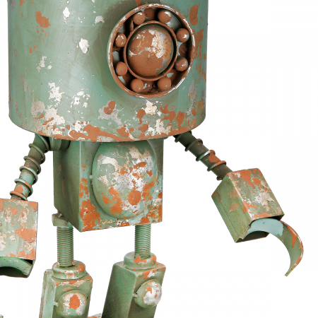 Cachepot, Roboți, Robotic, Metal, verde, PU 1, L. 23 cm, L. 30 cm, H. 42 cm [2]