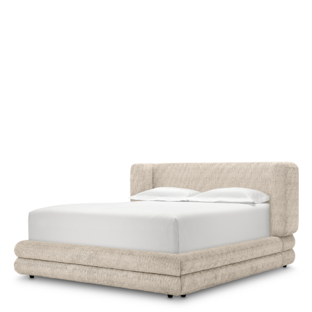 Paturi - Cadru de pat Francisco Creststone bej |L. 248.5 | W. 223 | H. 124.5 | min H. 39 cm 