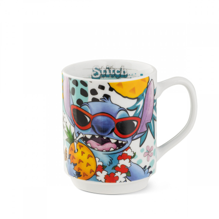SALE % - Cana, Stitch, Porțelan, alb, PU 4, H. 10 cm, D. 8 cm