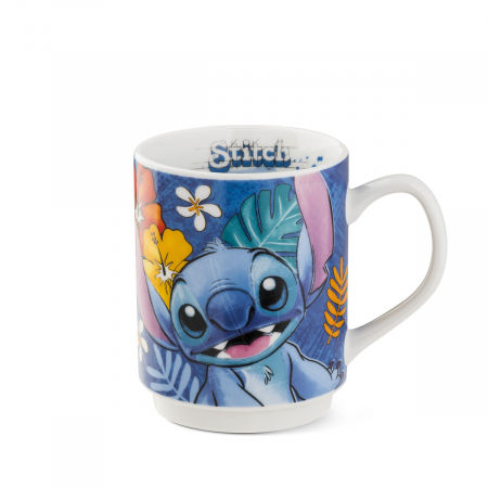 SALE % - Cana, Stitch, Porțelan, albastru, PU 4, H. 10 cm, D. 8 cm