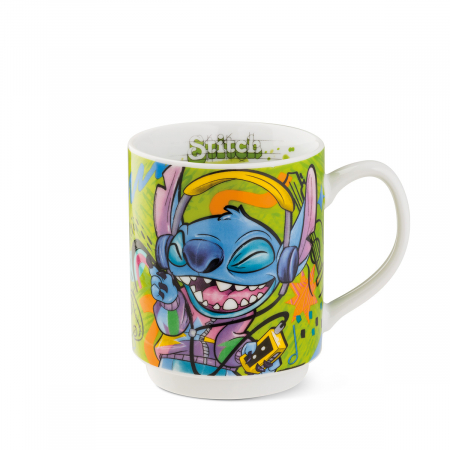 SALE % - Cana, Stitch, Porțelan, verde, PU 4, H. 10 cm, D. 8 cm