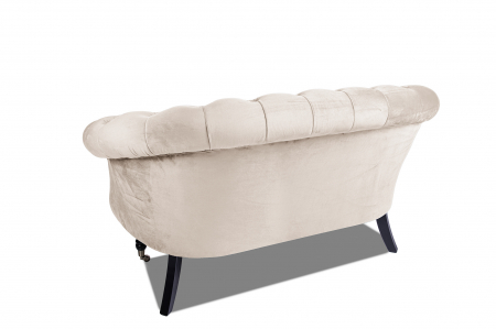 Canapea 2 locuri Filip Chesterfield, bej, 152x82x82 [3]