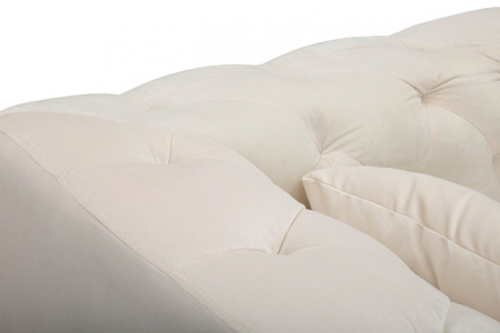 Canapea 2 locuri Praga, Metal/Poliester, Crem/Auriu, 71x146x86 cm [7]