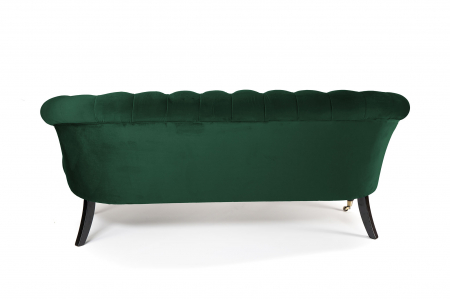 Canapea 3 locuri Filip Chesterfield, verde, 196x82x82 cm [3]