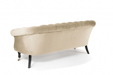 Canapea 3 locuri Filip Chesterfield, bej, 196x82x82 cm [3]