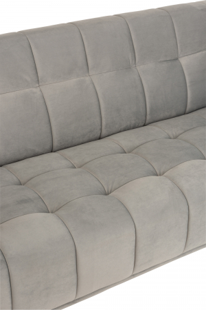 Canapea 3 locuri, Textil/Lemn, Gri Deschis, 204x89x81 cm [7]
