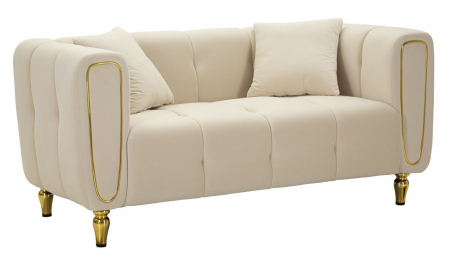 Canapea, ALMA, crem, perne incluse 155x81x71 cm [1]