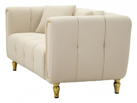 Canapea, ALMA, crem, perne incluse 155x81x71 cm [3]