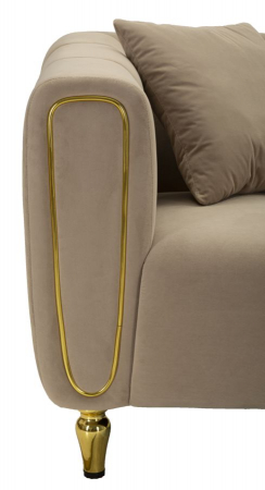 Canapea, ALMA, gri, perne incluse 155x81x71 cm [4]